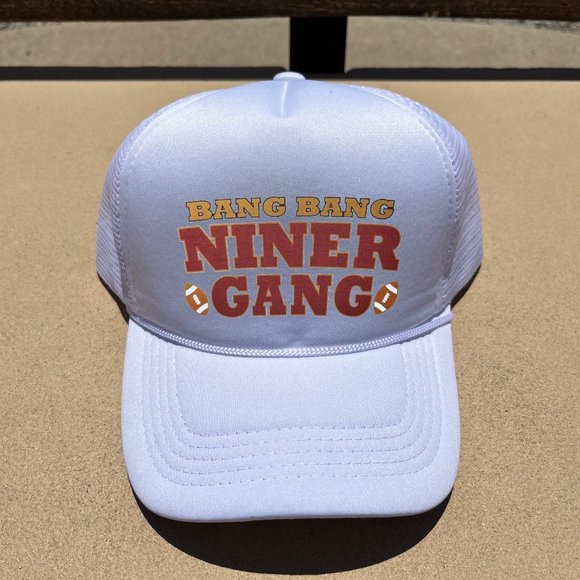 bang bang niner gang white trucker hat - Picture 1 of 1